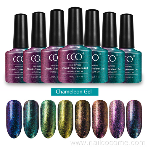 CCO High quality chameleon gel nail polish color chart nail art